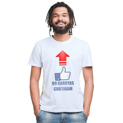 Imagem de Camiseta 99 Garotas Curtiram Camisa Personalizada Blusa Adulto Algodão com Poliéster