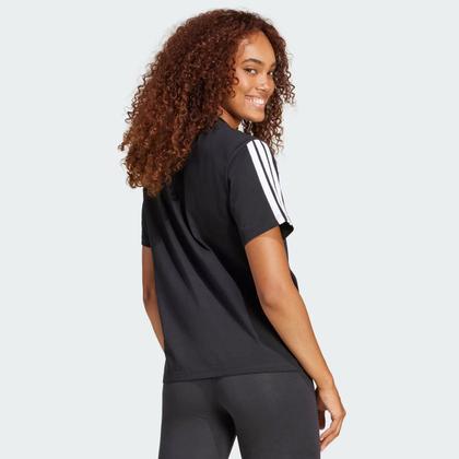 Imagem de Camiseta Adidas 3 Stripes Feminina Preta
