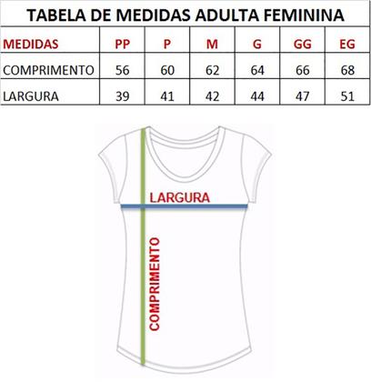 Imagem de Camiseta Adulta Feminina Estampa Brasil