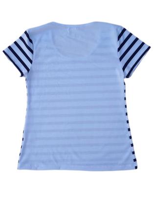 Imagem de Camiseta Adulta Feminina Listrada Branca Azul