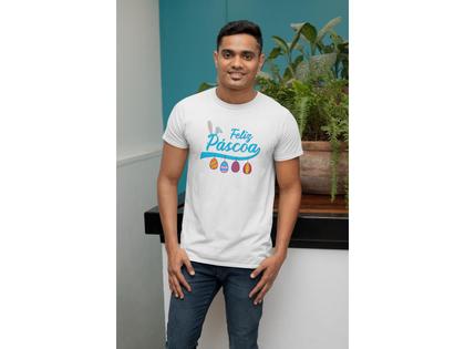 Imagem de Camiseta Adulto Feliz Páscoa Branca