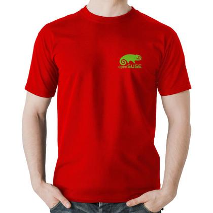 Imagem de Camiseta Algodão openSUSE Linux - Foca na Moda