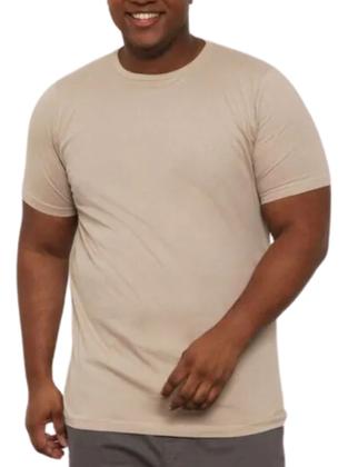 Imagem de Camiseta Algodão Plus Size Tamanho Grande G1 G2 G3 G4 G5