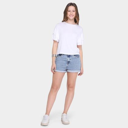 Imagem de Camiseta All Is Love Babado Wish Manga Curta Feminina