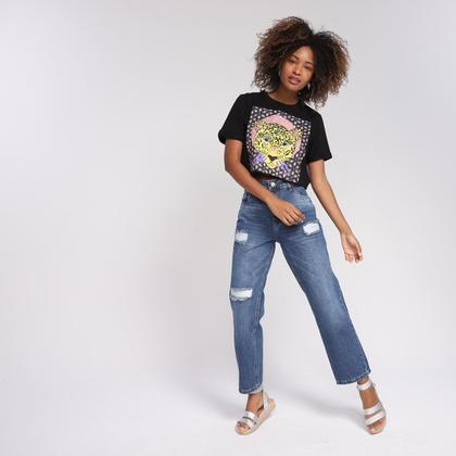 Imagem de Camiseta All Is Love Cropped Onça Feminina