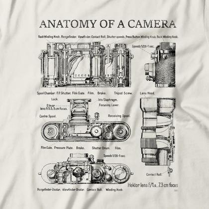 Imagem de Camiseta Anatomy Of A Camera Studio Geek