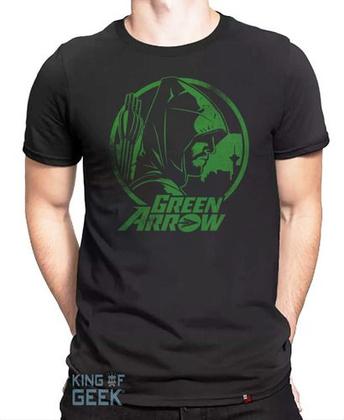 Imagem de Camiseta Arqueiro Verde Arrow Super Herói Camisa Geek Série