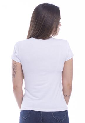 Imagem de Camiseta Baby Look Feminina 100% Algodão Macia e Lisa Tech 001