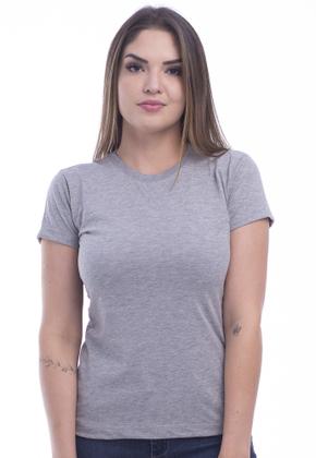 Imagem de Camiseta Baby Look Feminina 100% Algodão Macia e Lisa Tech 001