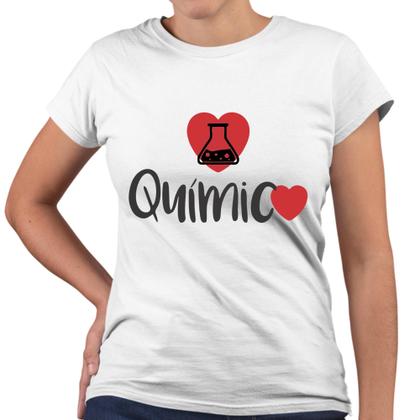 Imagem de Camiseta Baby Look Química Coração Universidade Facul