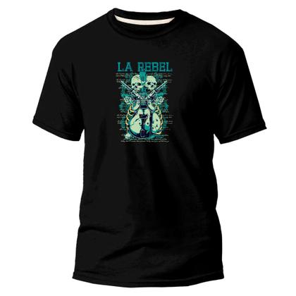 Imagem de Camiseta Basica Algodão Premium Estampa Digital Guitarra La