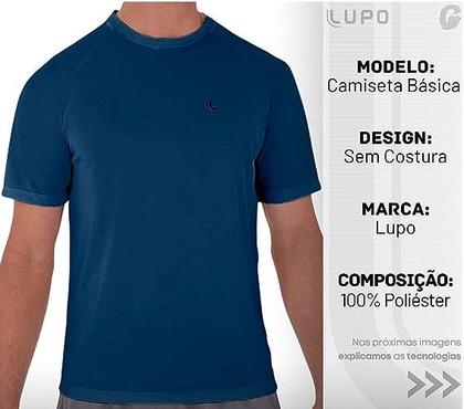 Imagem de Camiseta Básica Esportiva Masculina Dry Academia Lupo 75040