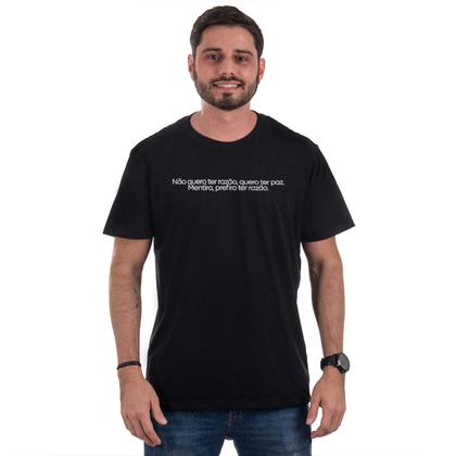Imagem de Camiseta Basica Frase Eu não quero ter razão, quero ter paz