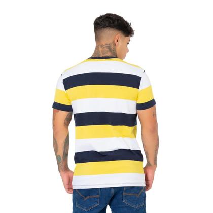 Imagem de Camiseta Básica Listrada Masculina Estilo Clássico para seu Visual