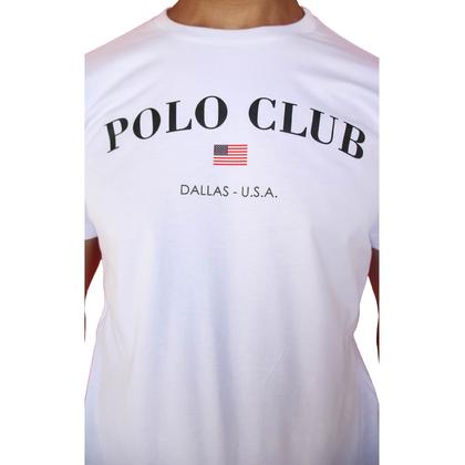 Imagem de Camiseta básica masculina 100% algodão dallas polo club flag