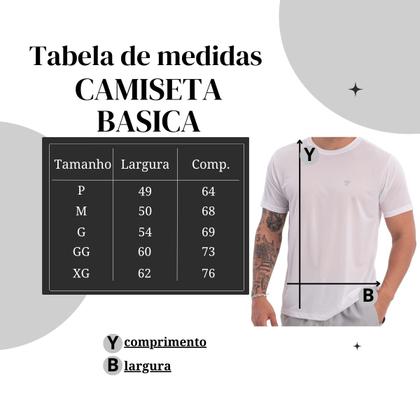 Imagem de Camiseta Básica Masculina Dry Lisa Casual Treino