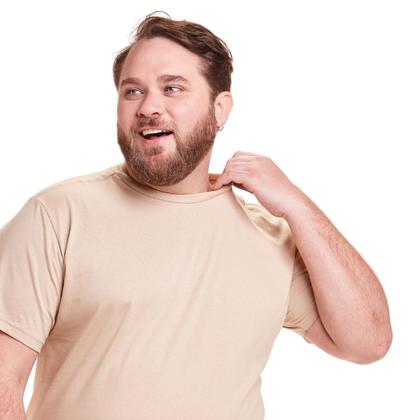 Imagem de camiseta Básica Masculina Plus Size Algodão