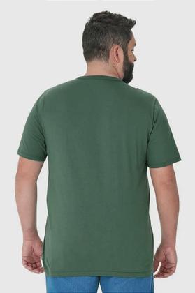 Imagem de Camiseta Básica Masculina Plus Size Decote Redondo Confortável e Versátil