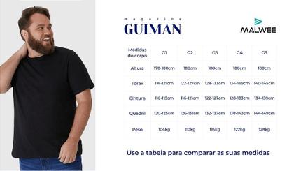 Imagem de Camiseta Básica Masculina Plus Size Decote Redondo Confortável e Versátil