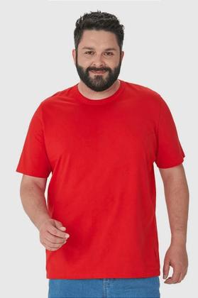 Imagem de Camiseta Básica Masculina Plus Size Decote Redondo Confortável e Versátil