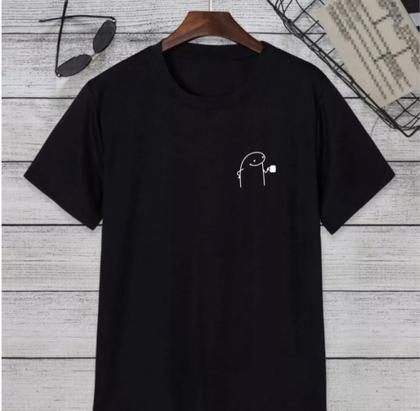 Imagem de Camiseta Básica Minimalista Flork Meme Cafezinho Unissex