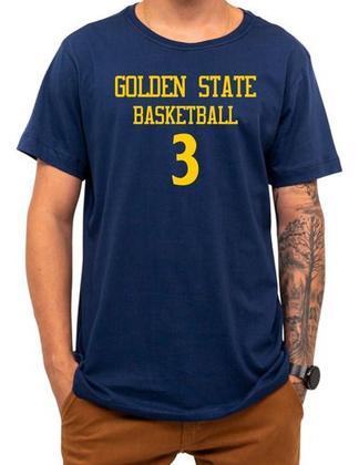 Imagem de Camiseta Basquete Golden State Basketball Número 3 Esportiva