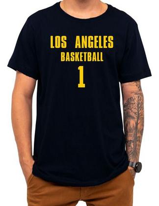 Imagem de Camiseta Basquete Los Angeles Basketball Número 1 Esportiva