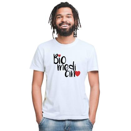 Imagem de Camiseta Biomedicina Camisa Personalizada Blusa Adulto Algodão com Poliéster
