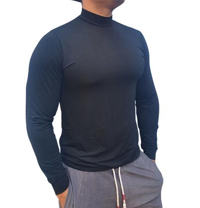 Imagem de Camiseta Cacharrel Gola Alta 4cm Masculino Manga Longa