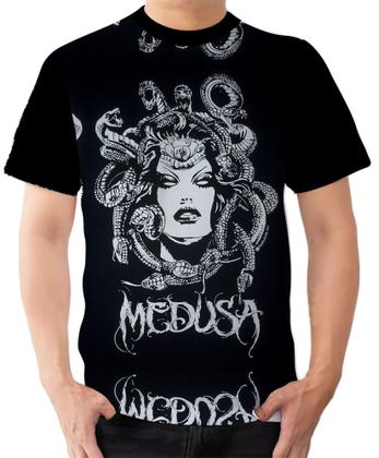 Imagem de Camiseta Camisa Ads Medusa Mitologia grega Cobra 2