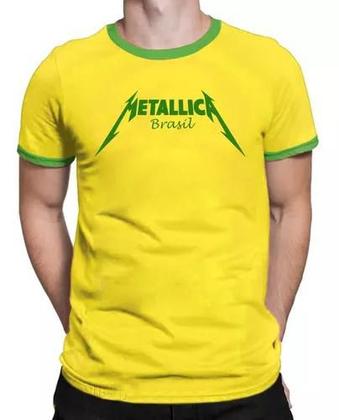 Imagem de Camiseta Camisa Blusa BandaMetallicaRock Musica Show Masculina Feminina 100% Algodão