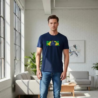 Imagem de Camiseta Camisa do Brasil Para Copa Adulto Masculina Feminina  Algodão md5 