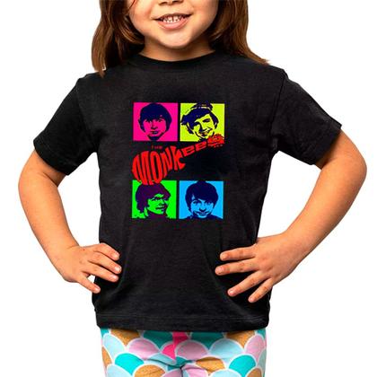 Imagem de Camiseta camisa infantil Monkees, banda rock anos 60