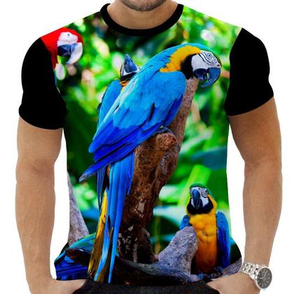 Imagem de Camiseta Camisa Personalizada Periquito Louro Loro Arara 12_x000D_