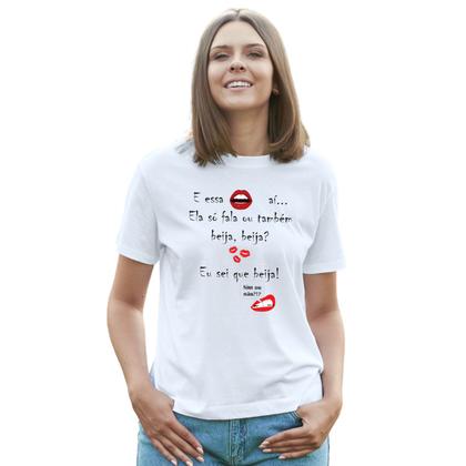 Imagem de Camiseta Carnaval E Essa Boca Aí Camisa Personalizada Blusa Adulto Algodão com Poliéster