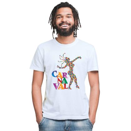 Imagem de Camiseta Carnaval Sambista Estrelas Camisa Personalizada Blusa Adulto Algodão com Poliéster