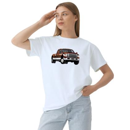 Imagem de Camiseta Carro Ford F250 Camisa Personalizada Blusa Adulto Algodão com Poliéster