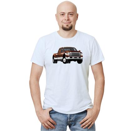 Imagem de Camiseta Carro Ford F250 Camisa Personalizada Blusa Adulto Algodão com Poliéster