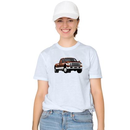 Imagem de Camiseta Carro Ford F250 Camisa Personalizada Blusa Adulto Algodão com Poliéster