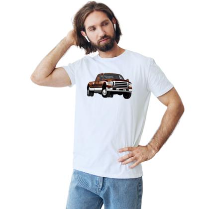 Imagem de Camiseta Carro Ford F250 Camisa Personalizada Blusa Adulto Algodão com Poliéster