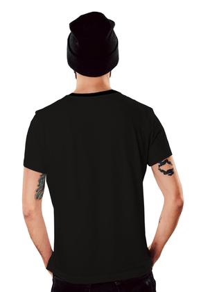 Imagem de Camiseta Caveira Floral com Coroa de Espinhos e Rosa Vermelha