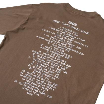 Imagem de Camiseta Charlie Brown Preço Curto Prazo Longo Discografia