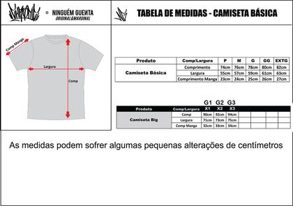 Imagem de Camiseta Chronic Lixomania A Rua Cobra Preto 022 Cor:PretoTamanho:G