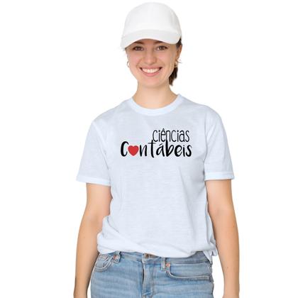 Imagem de Camiseta Ciências Contábeis Camisa Personalizada Blusa Adulto Algodão com Poliéster