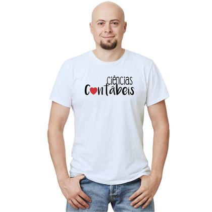 Imagem de Camiseta Ciências Contábeis Camisa Personalizada Blusa Adulto Algodão com Poliéster