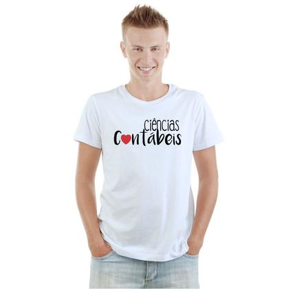 Imagem de Camiseta Ciências Contábeis Camisa Personalizada Blusa Adulto Algodão com Poliéster