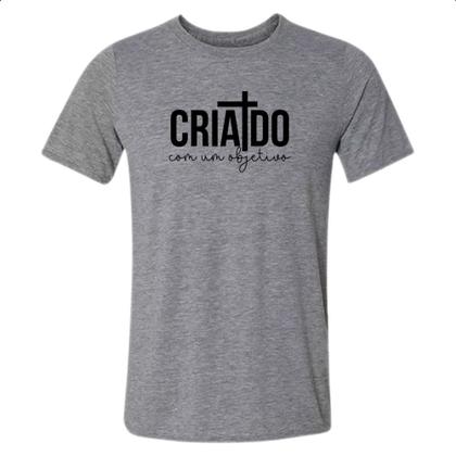 Imagem de Camiseta Cinza Criado com um objetivo