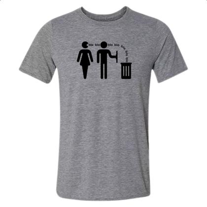 Imagem de Camiseta Cinza Mulher fala muito