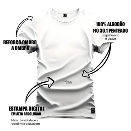 Imagem de Camiseta Confortável Estampada Nexstar 100% Algodão Caveira Coroa