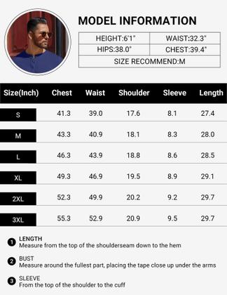 Imagem de Camiseta COOFANDY Cotton Henley para homens cinza claro